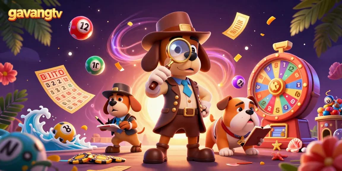 Engage with gavangtv's vibrant casino atmosphere through an interactive bingo scene.