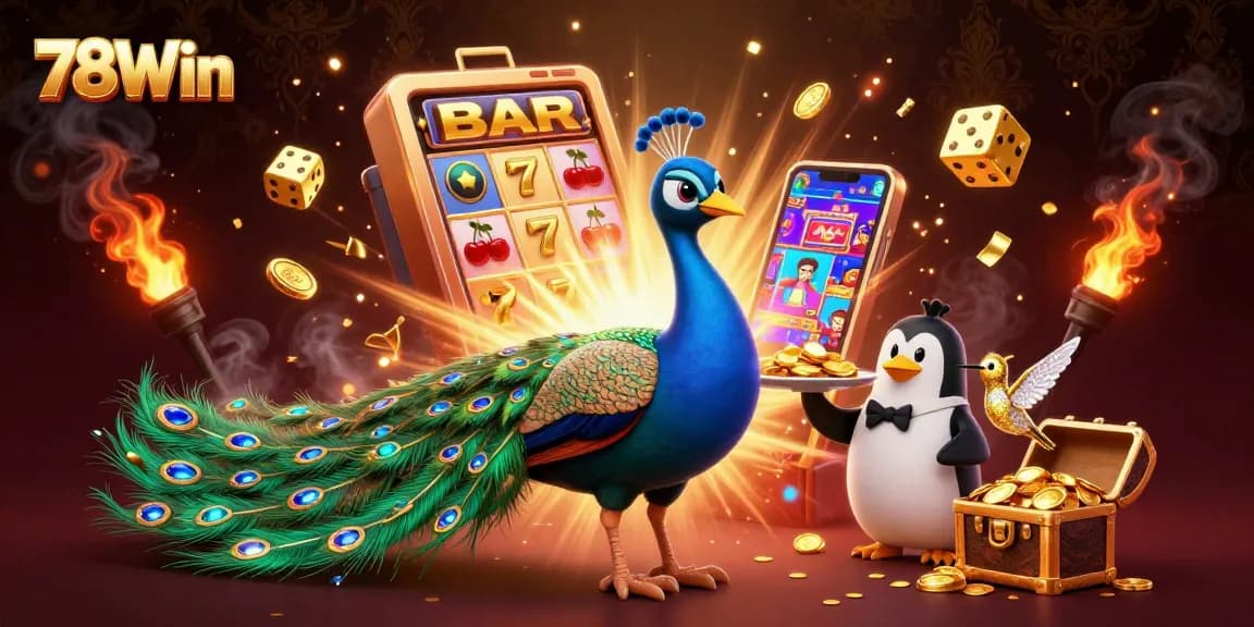 Experience thrilling wins at 78Win Casino with vibrant characters and engaging gaming elements.