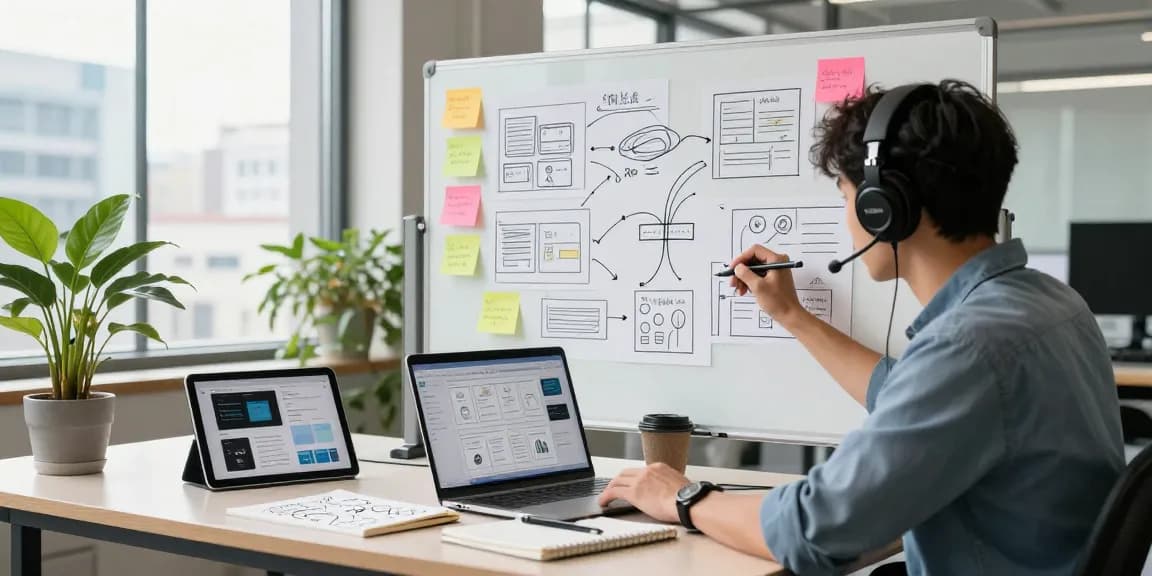Proses desain antarmuka pengguna boswin88 login di ruang kerja modern