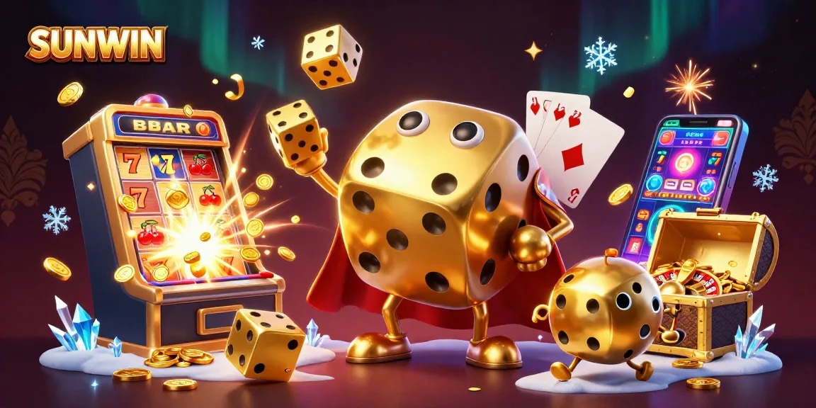 SUNWIN's 3D cartoon gambling scene showcases unique characters and vibrant casino elements.