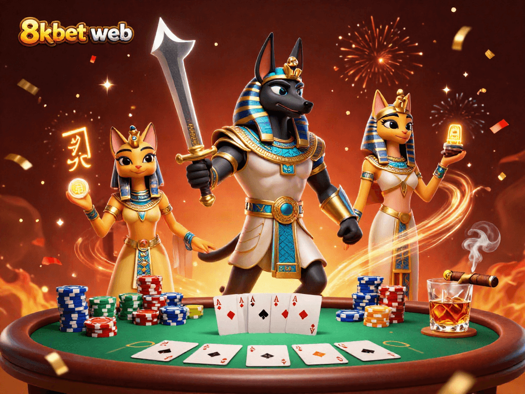 Experience the excitement of 8xbet web with Anubis in a dynamic poker scene