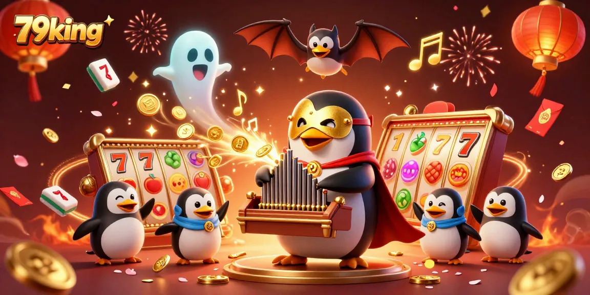 Engage in exciting gameplay at 79king with vibrant slot reels and gold-spilling organ music