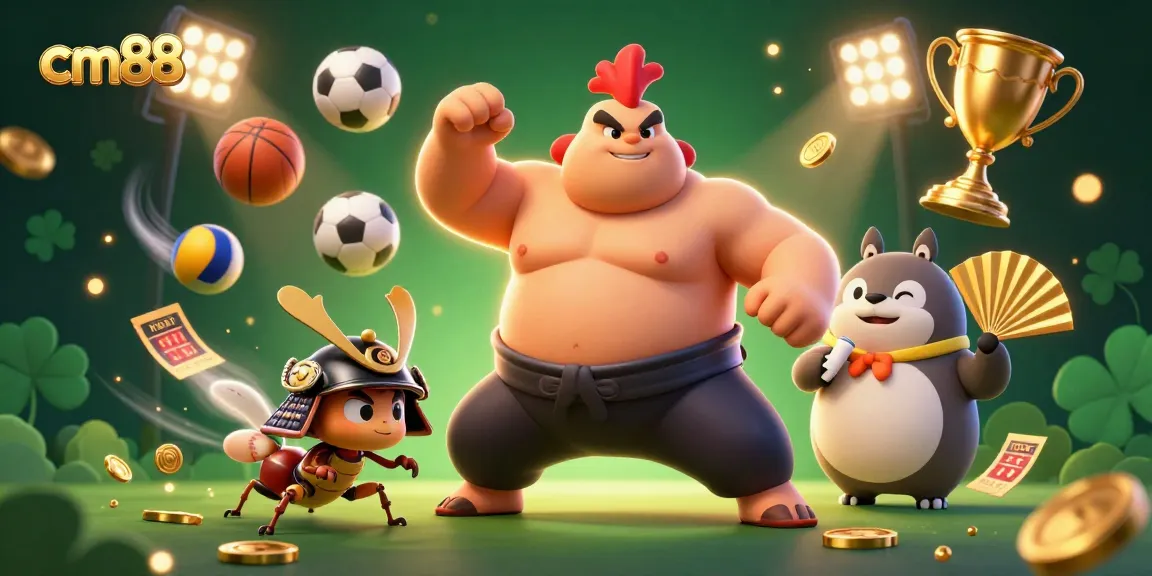 Engage in thrilling cm88 casino action with vibrant characters and dynamic gaming elements.
