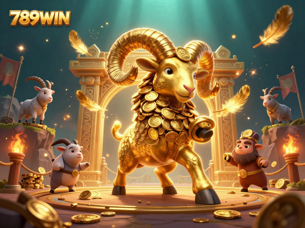 Engage with 789WIN's exciting atmosphere, featuring a golden ram and dynamic betting elements.