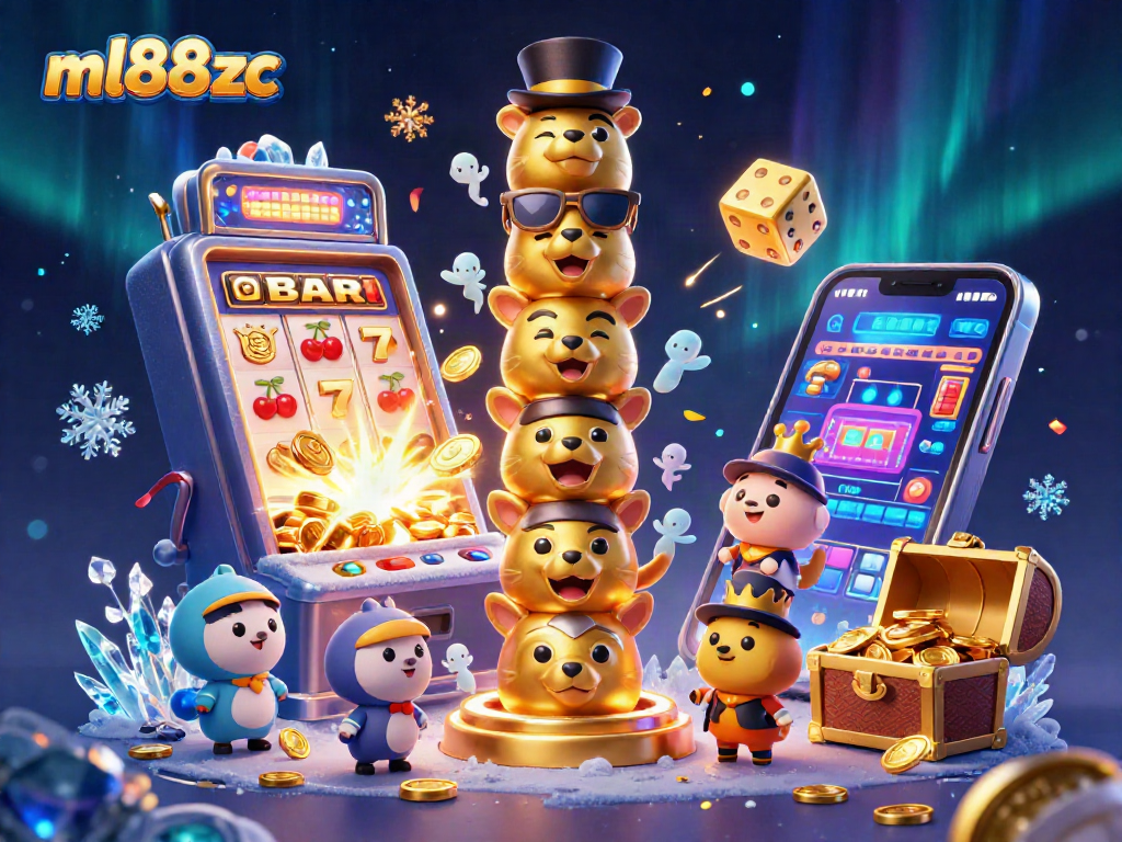 Spin and win big at ml88zc with this vibrant 3D casino illustration of a jackpot explosion!