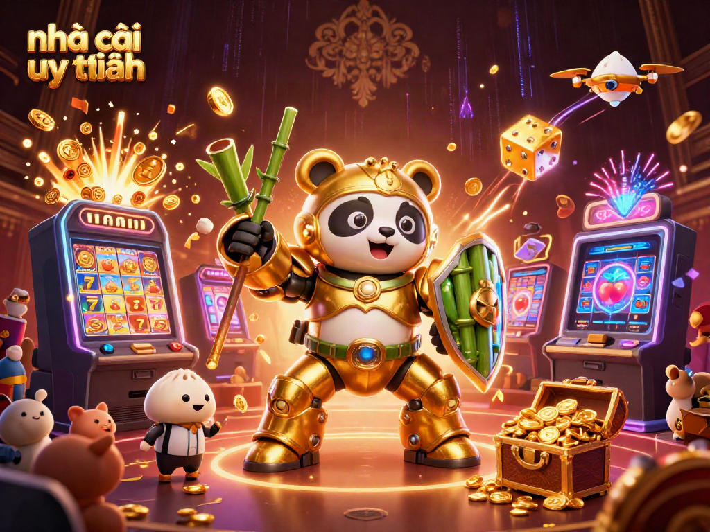 Experience thrilling online gaming with nhà cái uy tín's vibrant casino scene featuring dynamic elements and a joyous atmosphere.