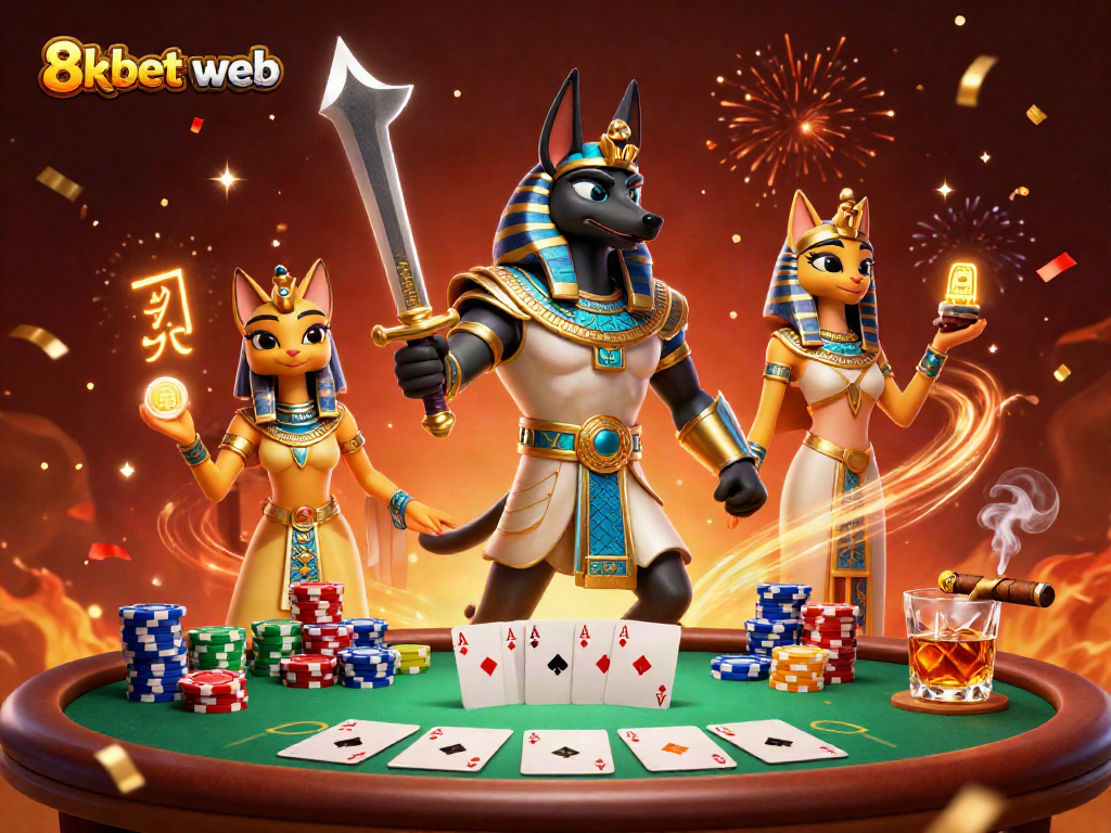Experience the excitement of 8xbet web with Anubis in a dynamic poker scene