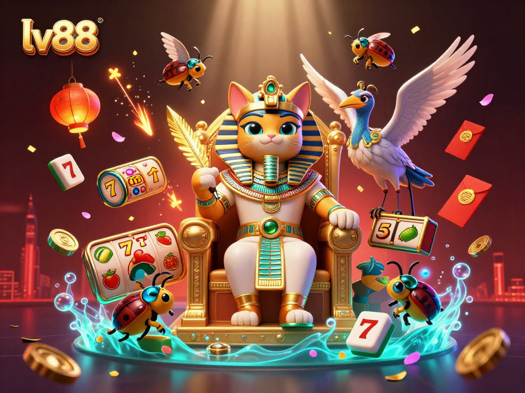 Experience the excitement of lv88 with dynamic slot games featuring a vibrant Egyptian theme.