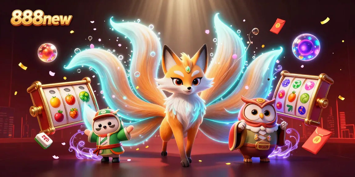 Experience thrilling gameplay at 888new, where vibrant slot reels and magical characters create a winning atmosphere.