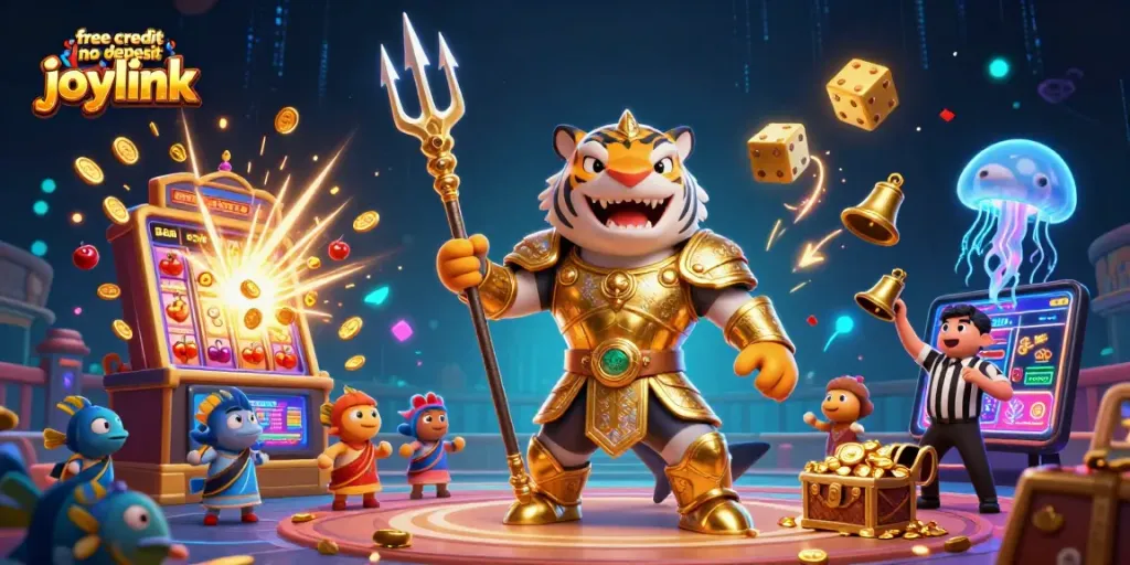 Spin and win with free credit no deposit joylink in this vibrant casino scene