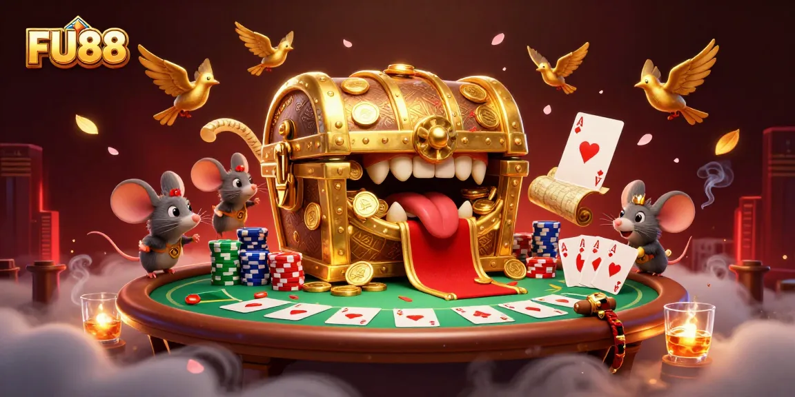 Experience thrilling excitement with FU88's dynamic gambling scene featuring slots, poker, and casino games.