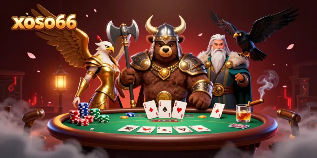 Join the excitement with xoso66 at the poker table, where Viking spirits and Valkyrie strength blend.