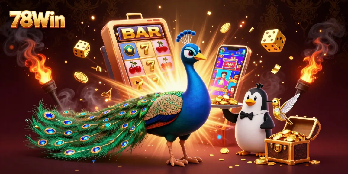 Experience thrilling wins at 78Win Casino with vibrant characters and engaging gaming elements.