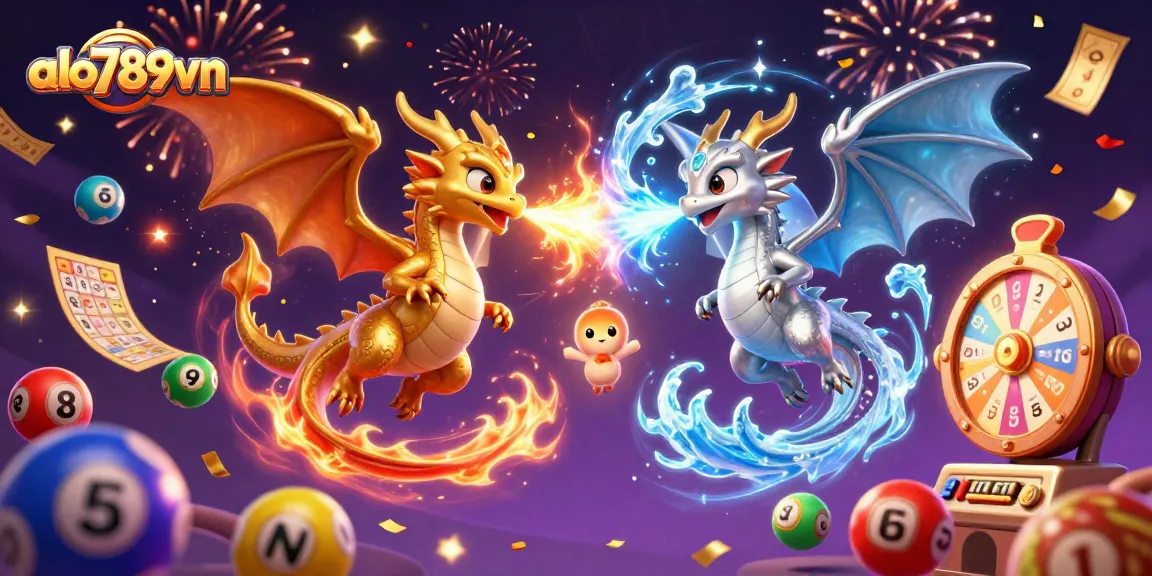 Engage in thrilling cockfighting action at alo789vn, featuring dynamic dragons and vibrant gaming elements.