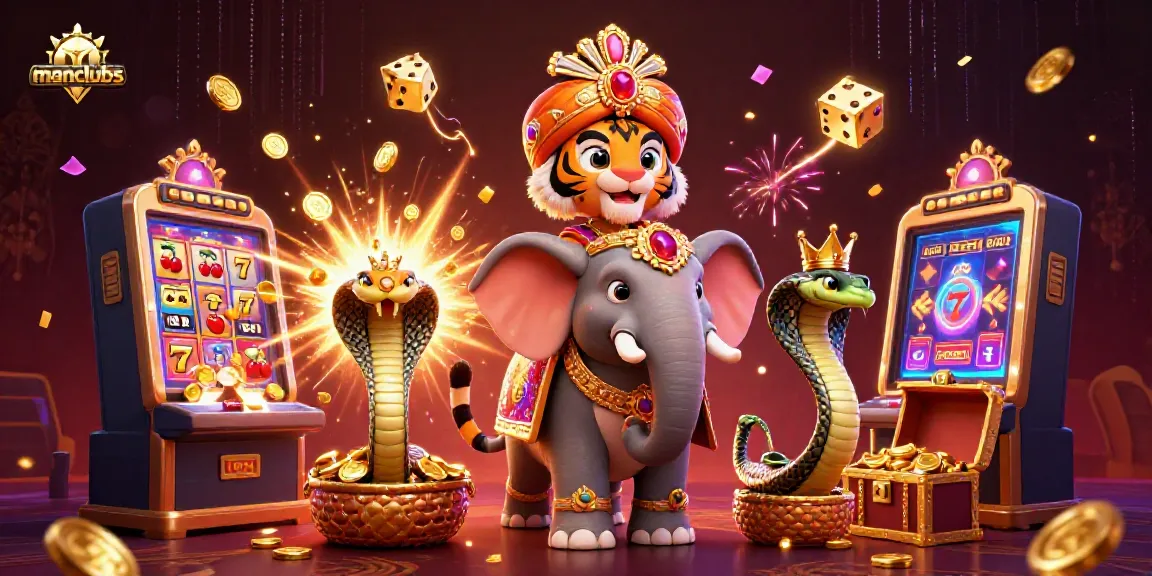 Experience thrilling gameplay at manclubs with vibrant jackpot scenes and exciting casino action.
