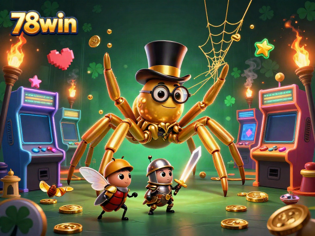 Engage with thrilling 78win adventures at a vibrant casino scene featuring unique characters.