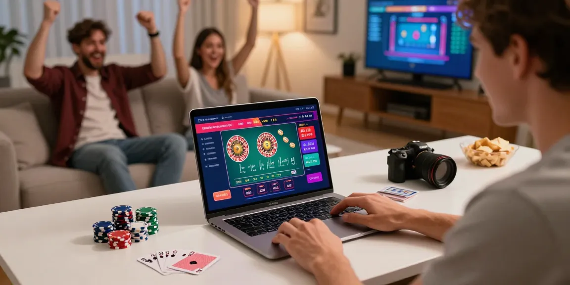 Engaging scene at https://www.78wind.love/ with friends enjoying live casino games.