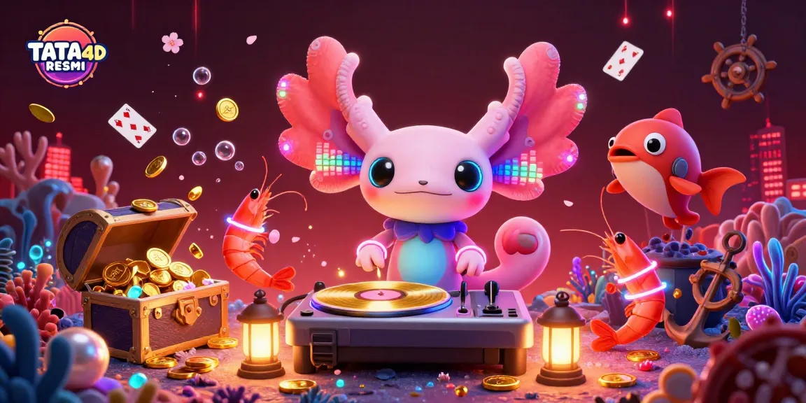 TATA4D RESMI showcases thrilling underwater gambling fun with vibrant characters in dynamic action.
